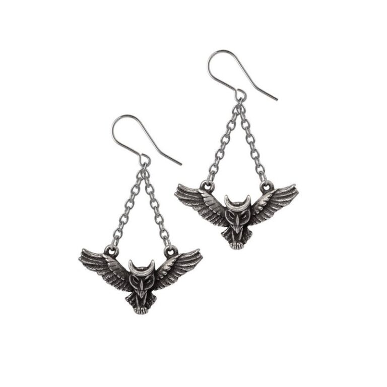 Alchemy Pewter Earrings: Noctis Athena