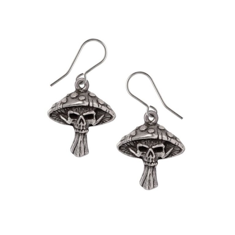 Alchemy Pewter Earrings: Death Cap