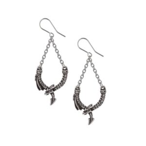 Alchemy Pewter Earrings : Dragon's Lure Danglers