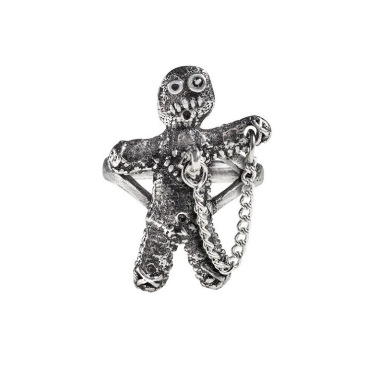Alchemy Voodoo Doll Pewter Ring
