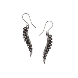 Alchemy Pewter Earrings: Spine Earrings