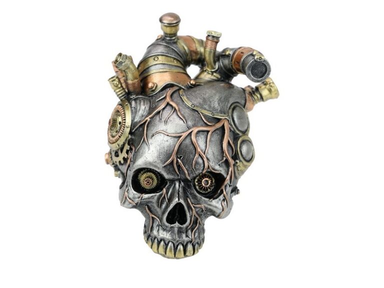 17cm Skull Steampunk Aorta Heart Skull