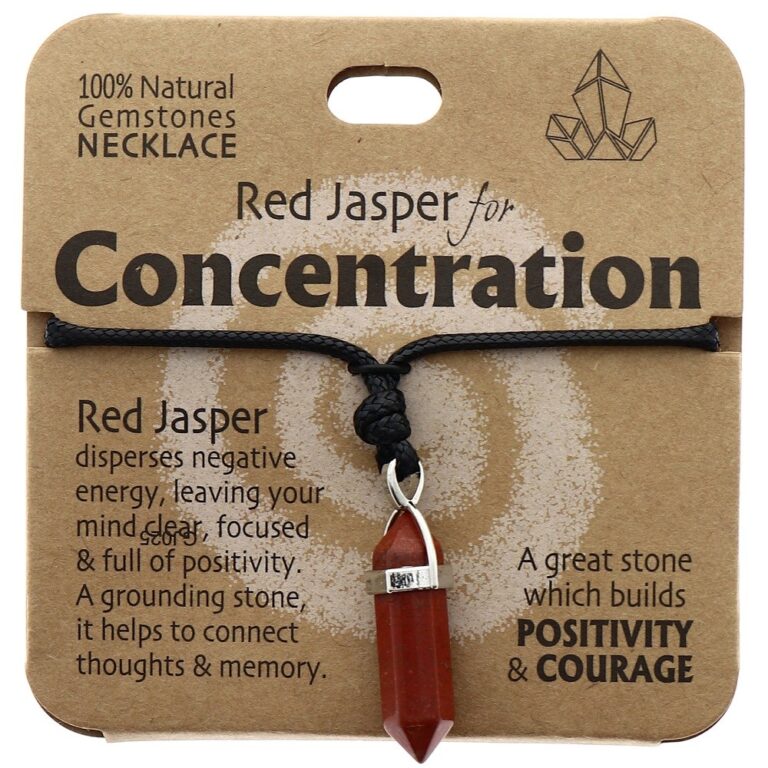 Concentration Necklace Red Jasper
