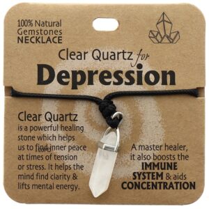 Depression Necklace Clear Quartz