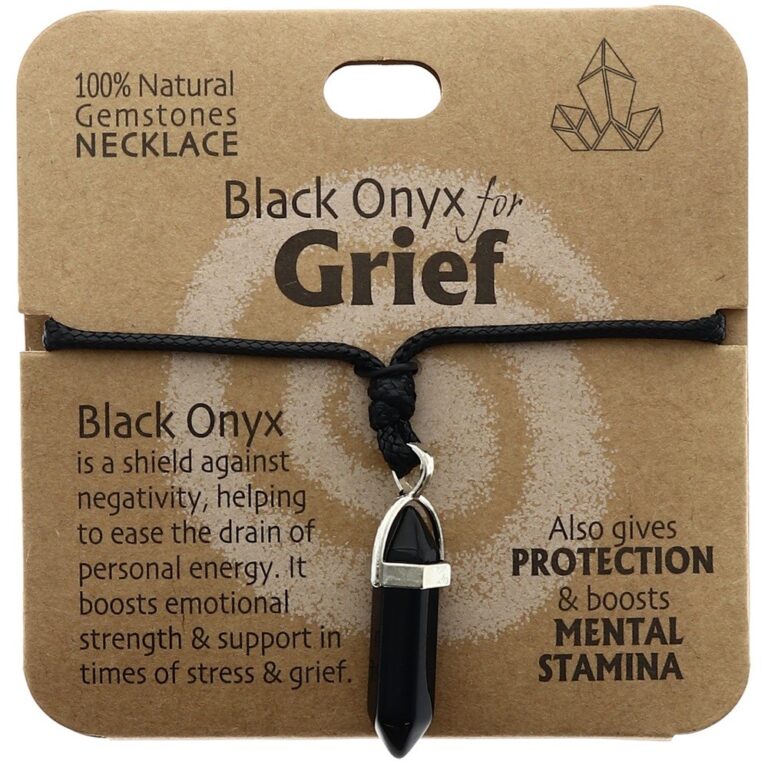 Grief Necklace Black Onyx