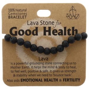 Health Bracelet Lava Stone