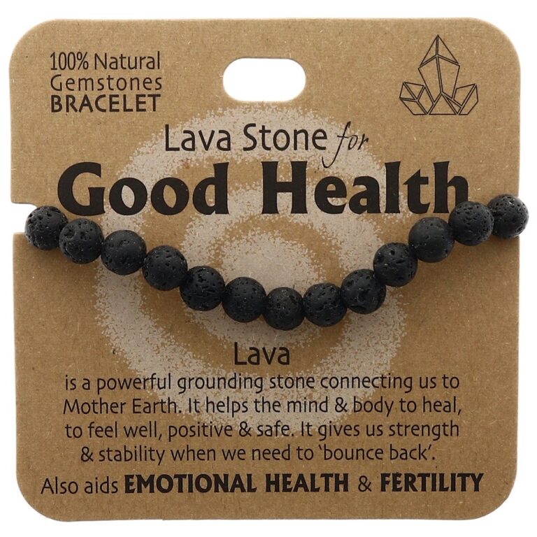 Health Bracelet Lava Stone