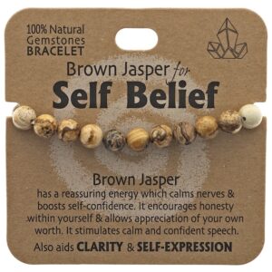 Self Belief Bracelet Brown Jasper