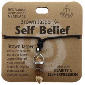 Self Belief Necklace Brown Jasper