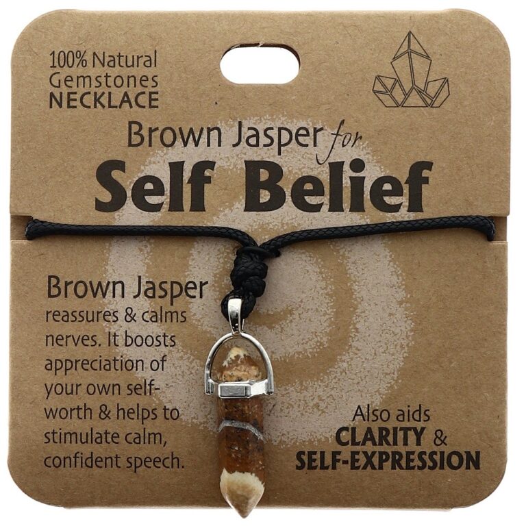 Self Belief Necklace Brown Jasper
