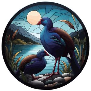 Stained Glass Look Pukeko