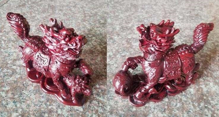 Feng Shui Lions Pair Red