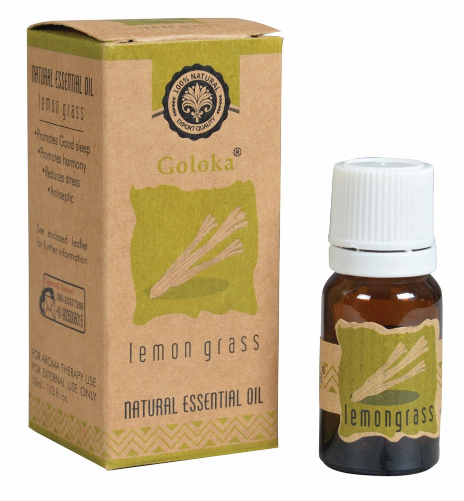 Goloka Lemongrass Essential Oil 10 ml Pack