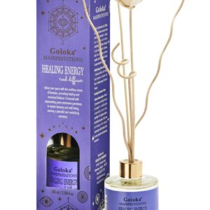 Goloka Manifestations Healing Energy Lavender & Green Aventurine Reed Diffuser