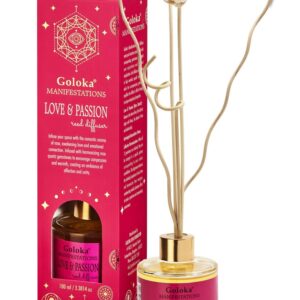 Goloka Manifestations Love & Passion Rose Quartz Reed Diffuser