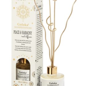 Goloka Manifestations Peace & Harmony Sandalwood & Clear Quartz Reed Diffuser