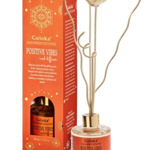 Goloka Manifestations Positive Vibes Mint & Sunstone Reed Diffuser