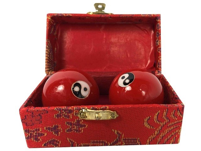 Health Balls Red Yin Yang