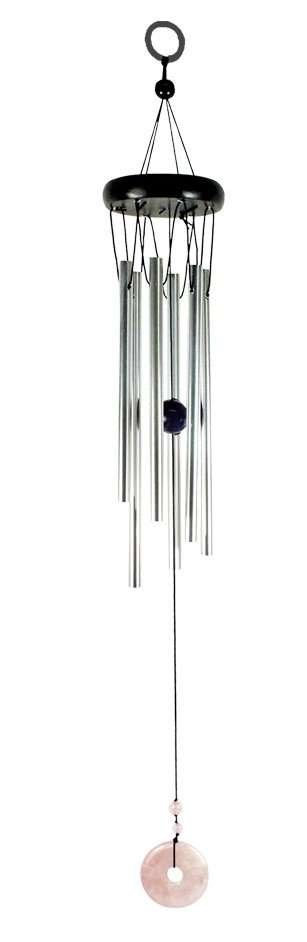 Gemstone Windchime Rose Quarts Donut