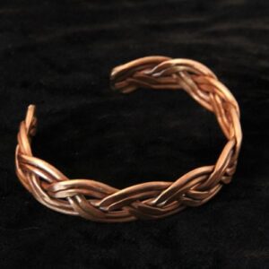 Copper Bracelet Double Plaited NZ Made